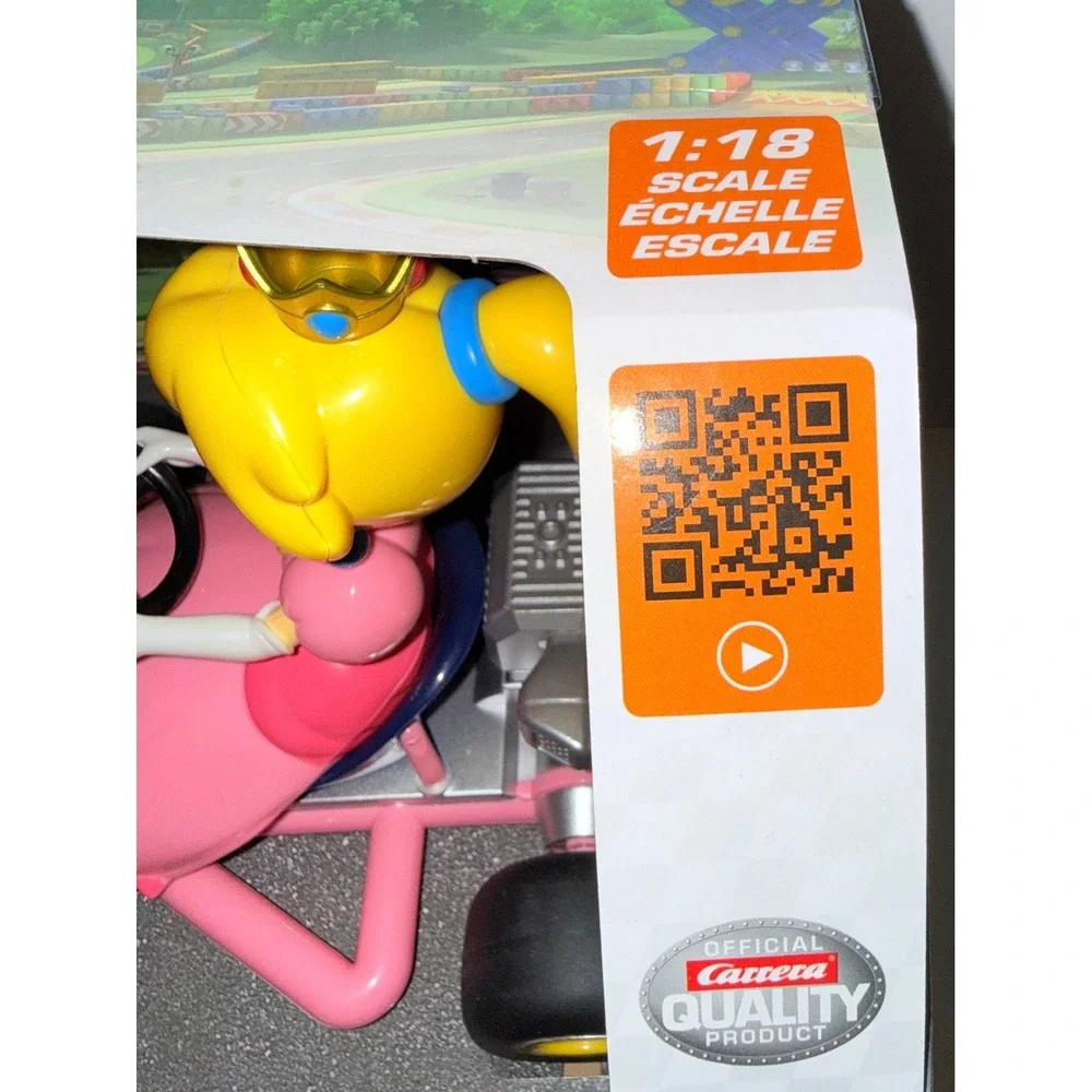 Carrera RC Mario Kart Pipe Kart Peach 1:18 Scale Pink New 2.4GHz 370200986P